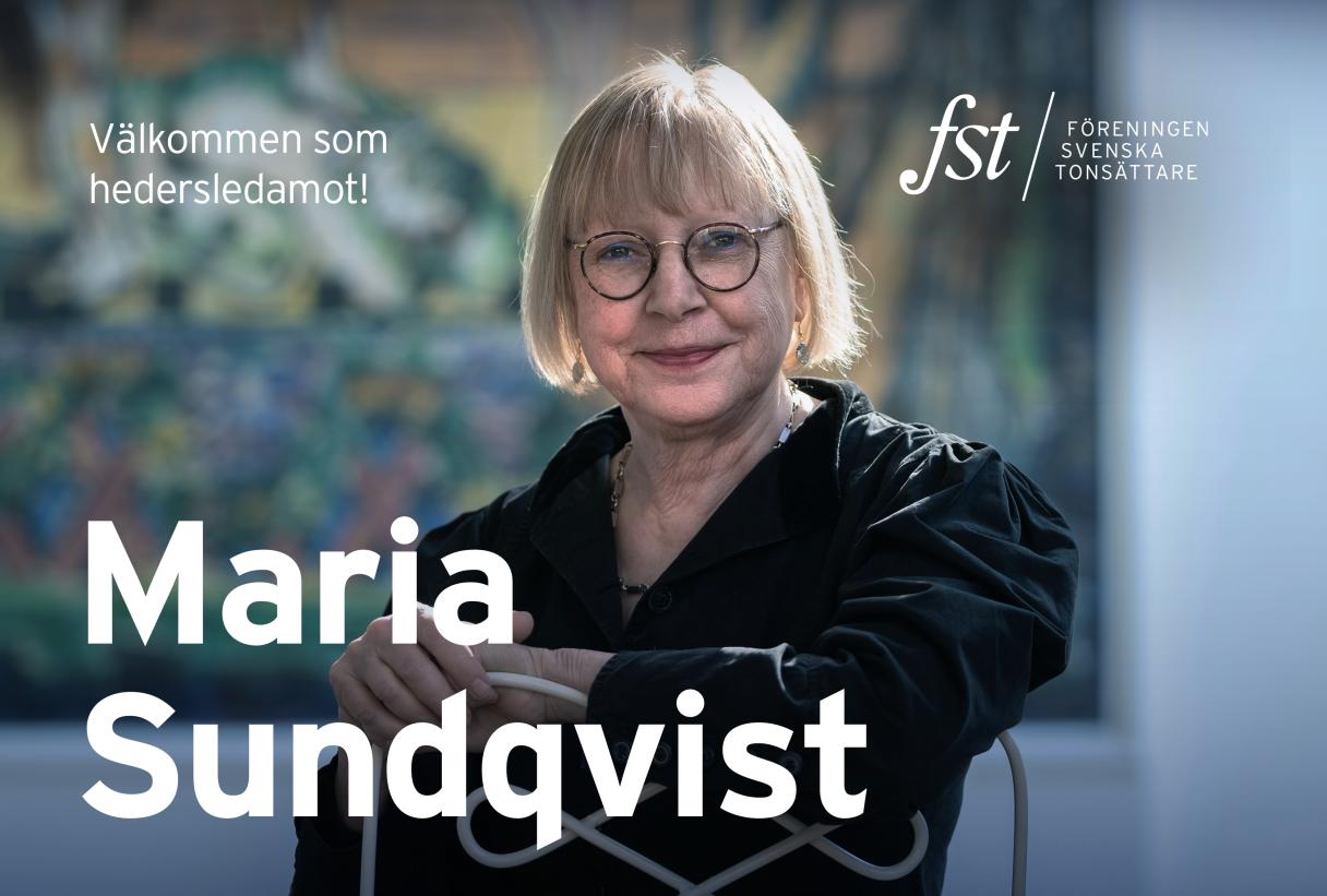Maria Sundqvist, FST:s hedersmedlem 2026. Foto: Malmö Opera. 
