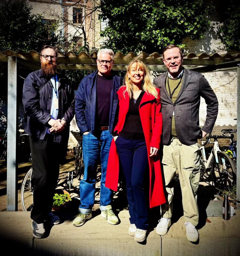 Fr v. Johan Blixt, Anders Wollback, Helienne Lindvall och Pär Frid vid ECSA:s winter session i Bryssel i mars 2026.